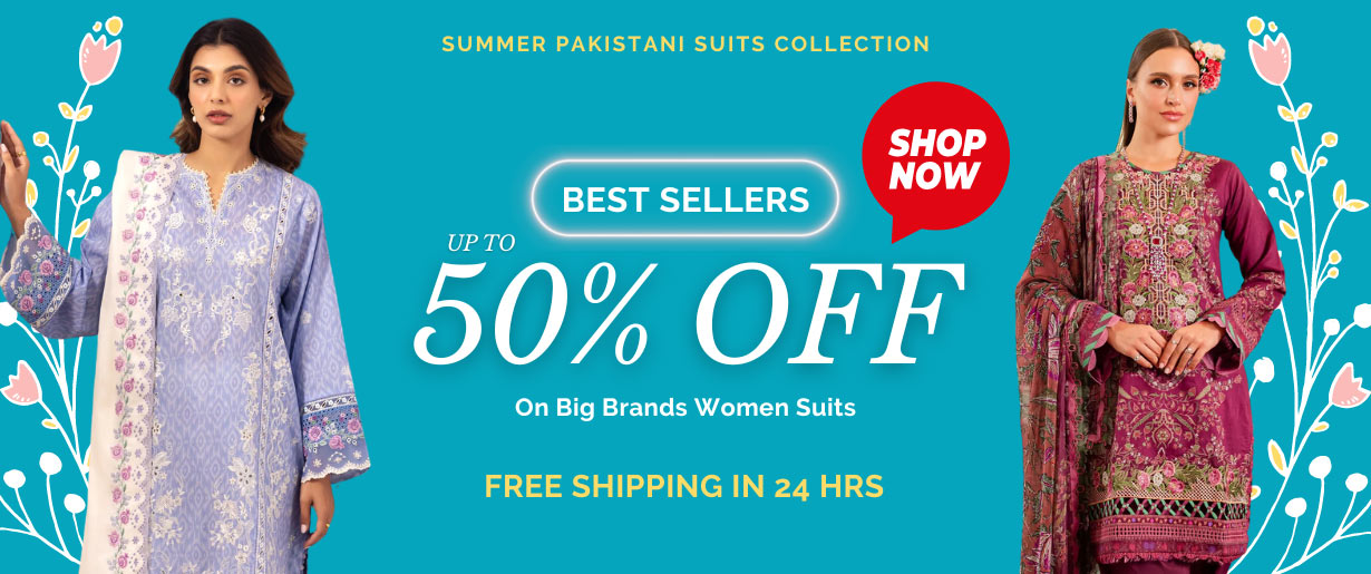 Trendy and cool summer pakistani suits collection for women