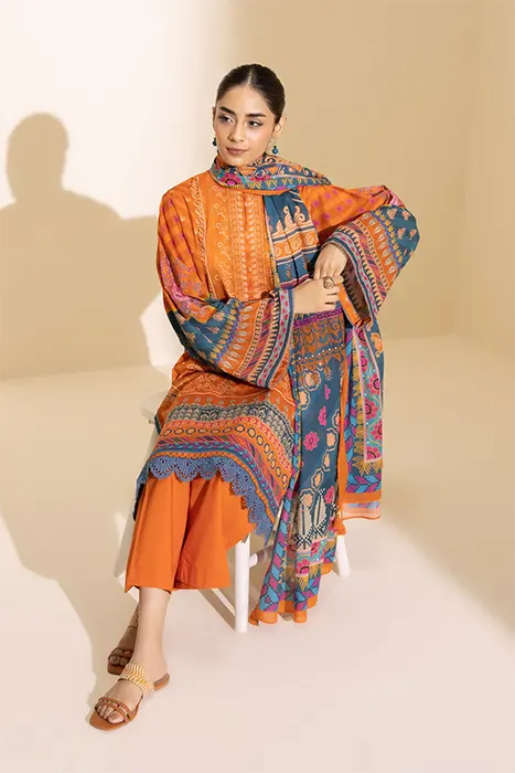 Sapphire-Unstitched-Day-to-Day-Vol-3-orange-suits-set-for-women